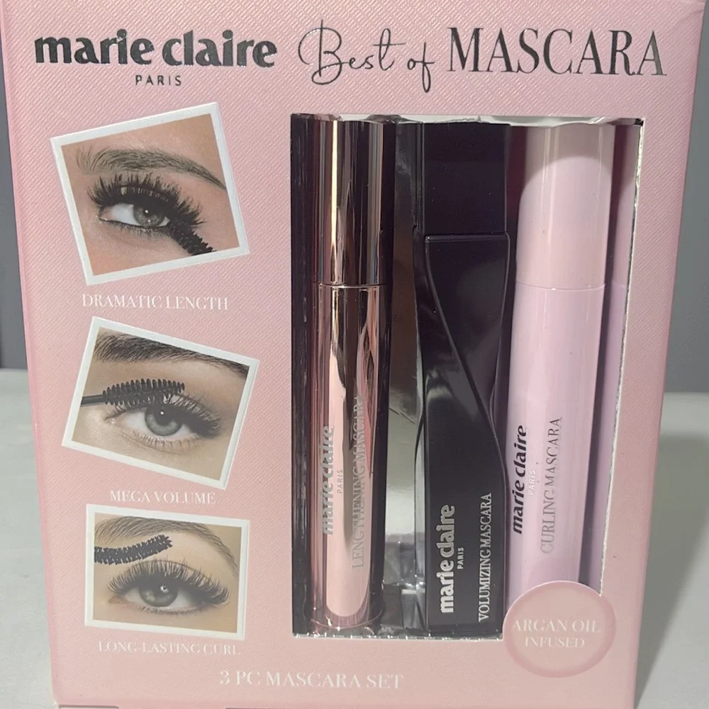 💕🌿Marie Claire Paris Best of Mascara – 3-Piece Mascara Set
